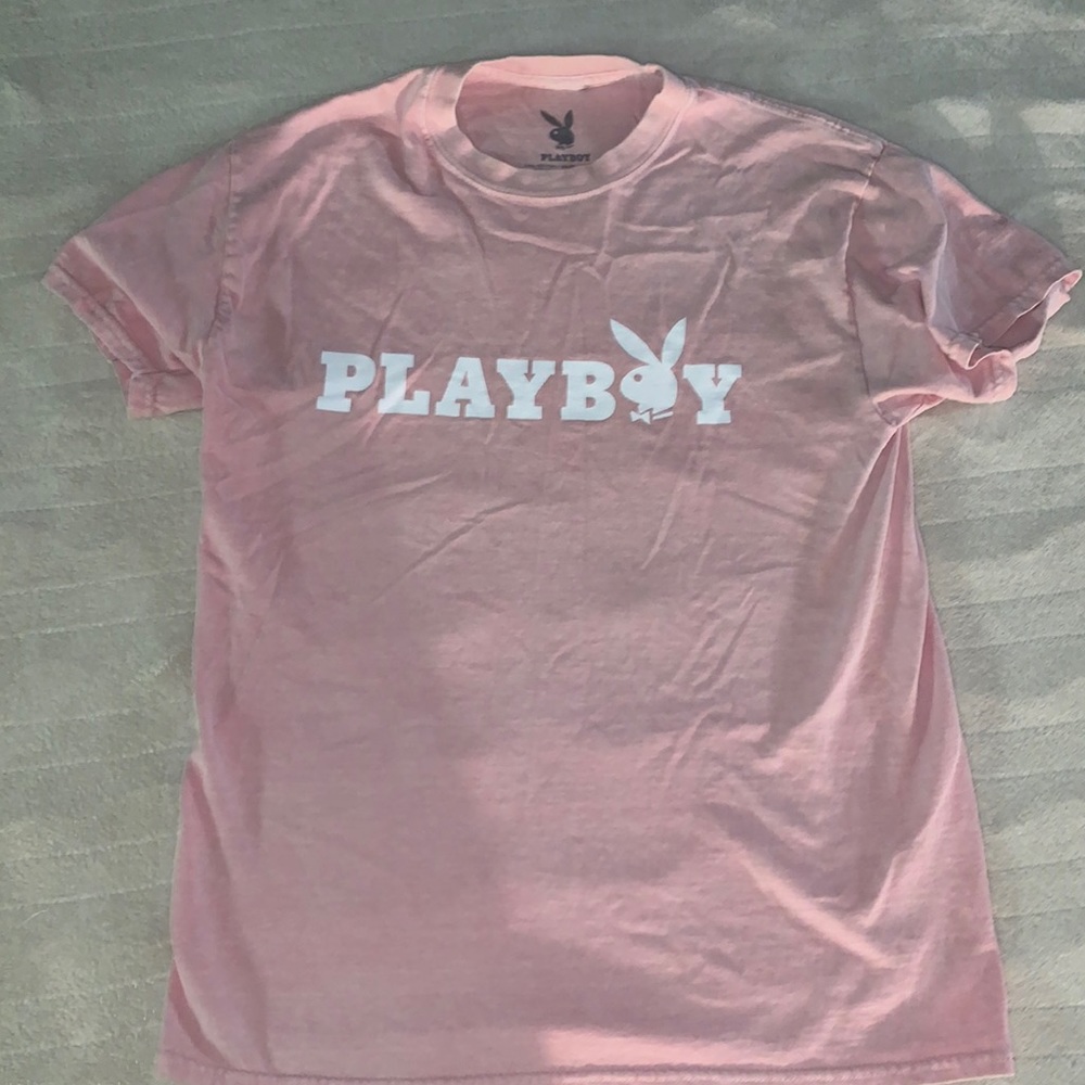 Men’s Medium Pink Playboy Basic T-shirt